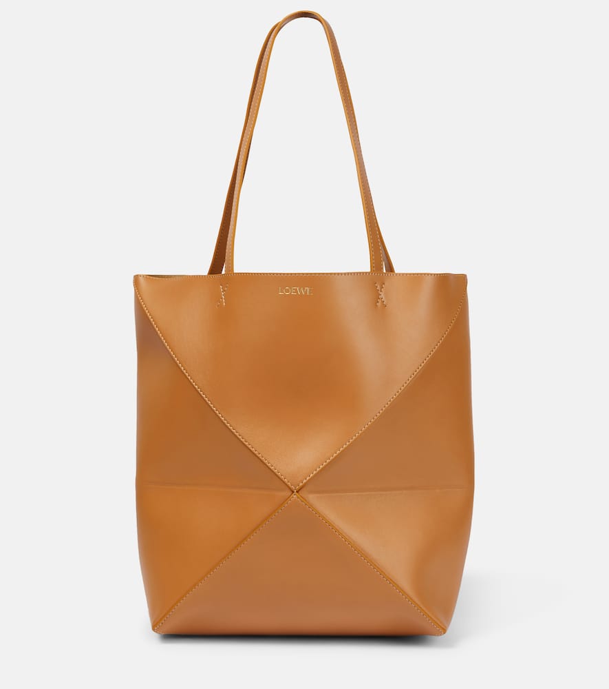 Loewe Puzzle Fold Medium leather tote bag. Shop Loewe Tote Bags for women now.