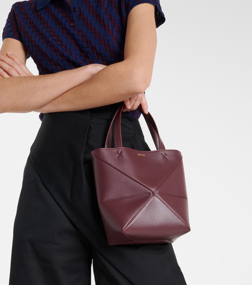 Loewe Puzzle Fold Mini leather tote bag