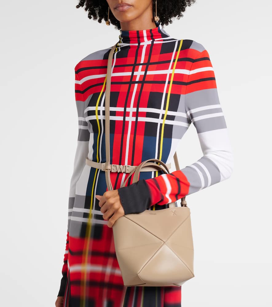 Loewe Puzzle Fold Mini leather tote bag