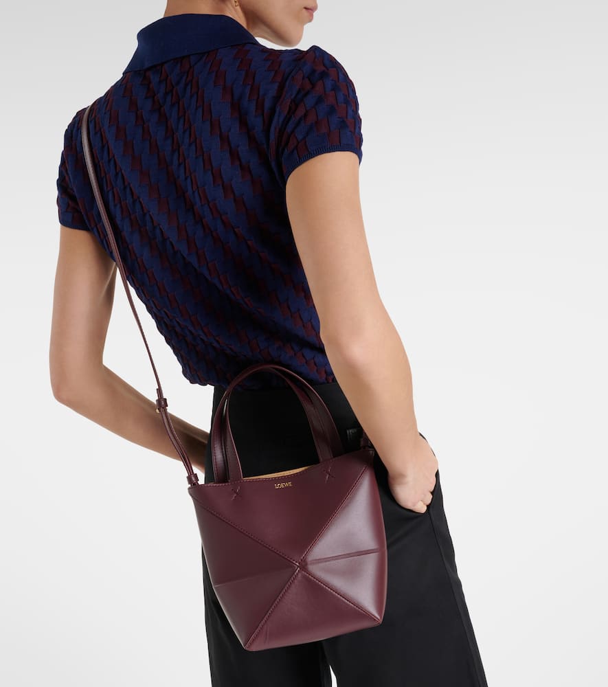 Loewe Puzzle Fold Mini leather tote bag