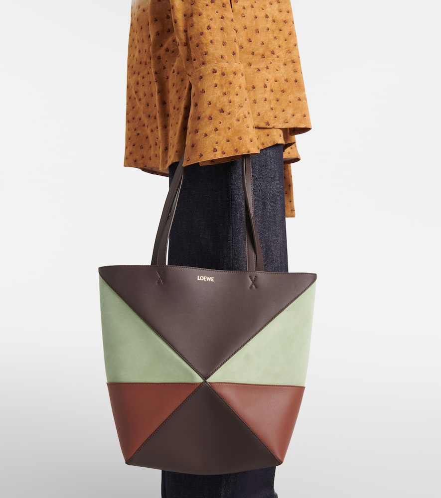 Loewe Puzzle Fold leather tote bag