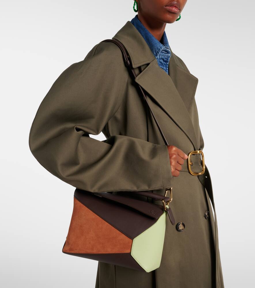 Loewe Puzzle Small leather and suede crossbody bag