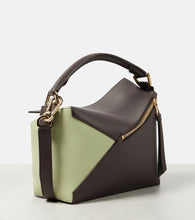 Loewe Puzzle Small leather and suede crossbody bag