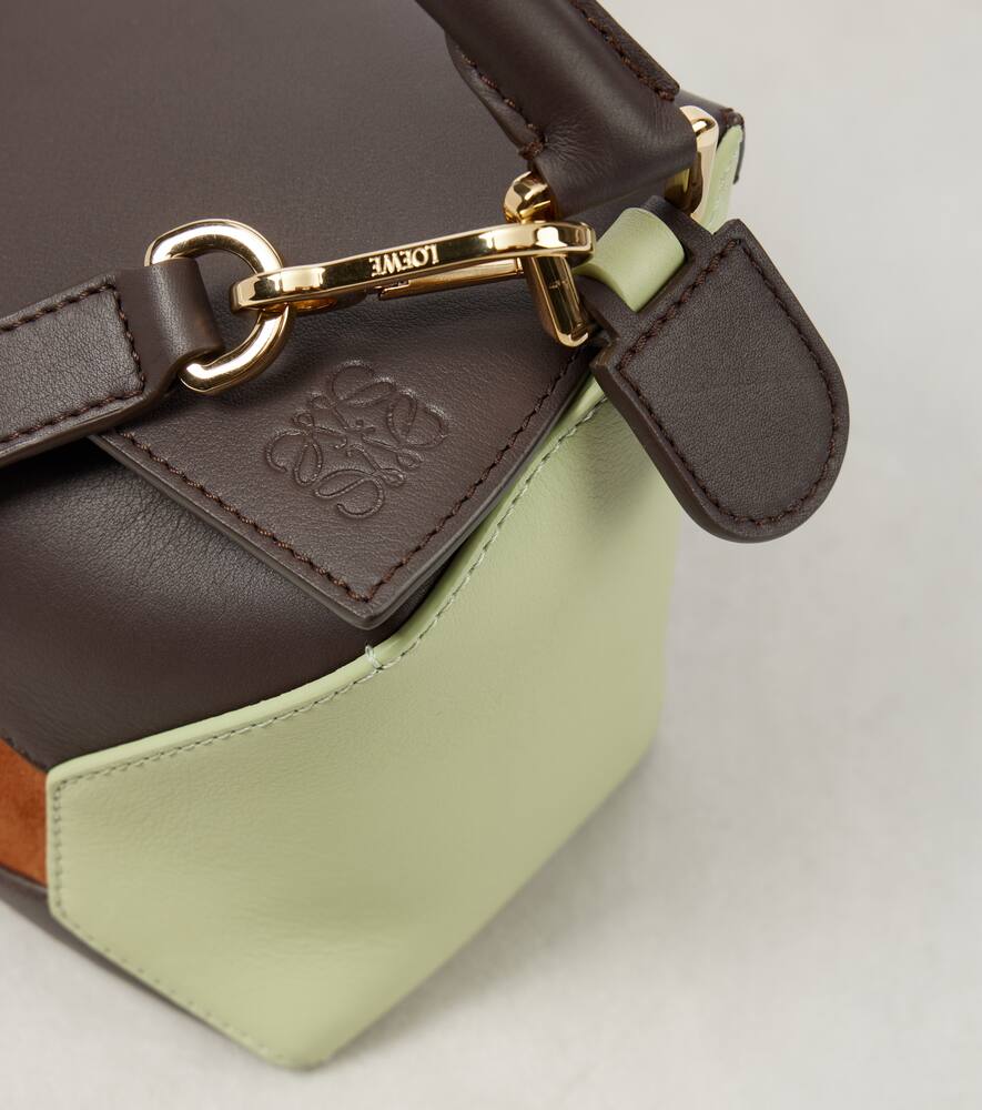 Loewe Puzzle Small leather and suede crossbody bag