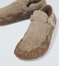 Loewe Rise suede slippers