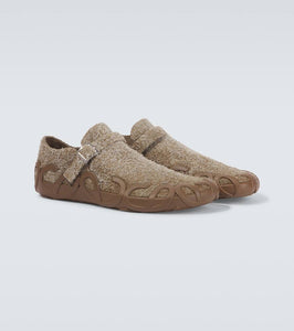 Loewe Rise suede slippers