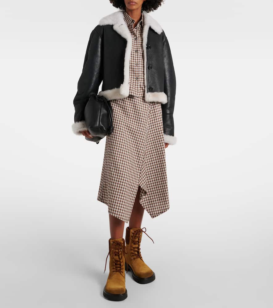 Loewe Shearling-lined leather jacket