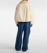 Loewe Shearling-trimmed cotton-blend puffer jacket