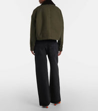 Loewe Shearling-trimmed cotton twill blouson
