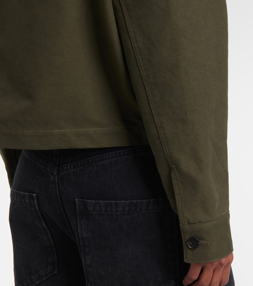 Loewe Shearling-trimmed cotton twill blouson