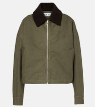 Loewe Shearling-trimmed cotton twill blouson