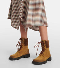 Loewe Sierra suede combat boots