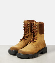 Loewe Sierra suede combat boots