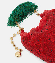 Loewe Squeeze Fruit Mini beaded leather tote bag