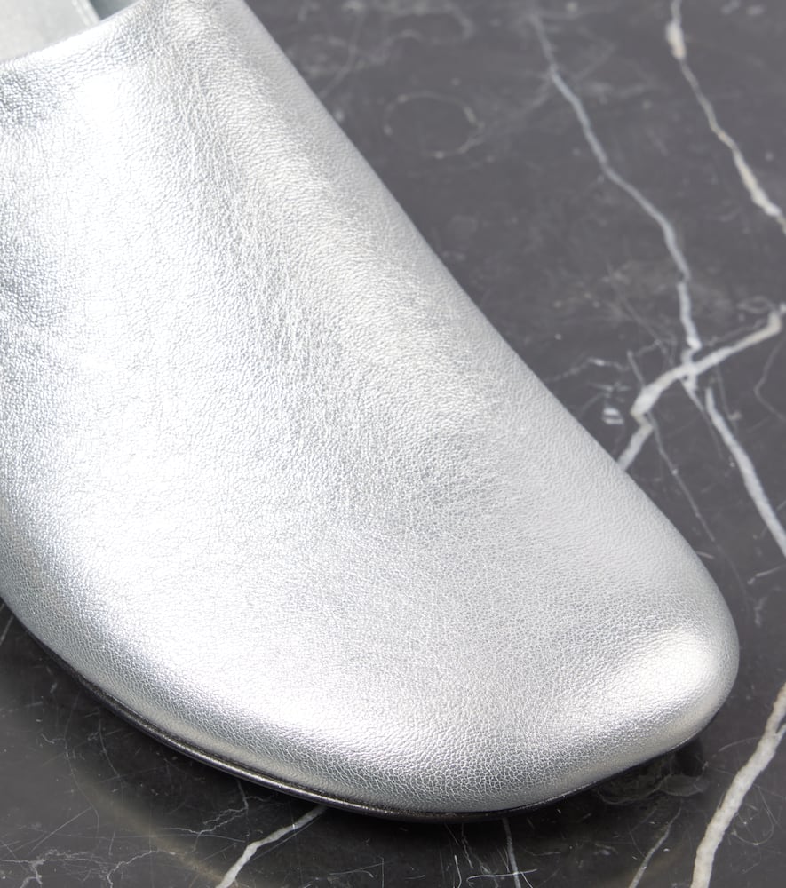 Loewe Toy metallic leather slippers