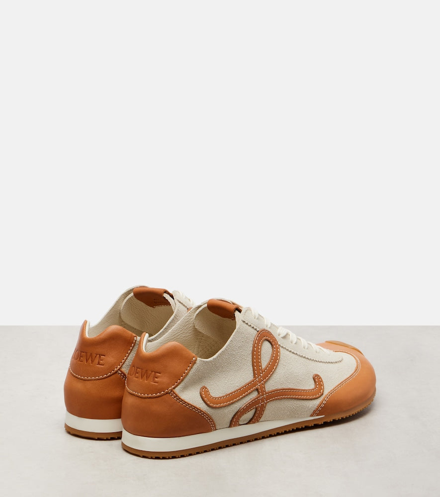 Brown Loewe Ballet Runner 2.0 suede sneakers - Low-Top Sneakers
