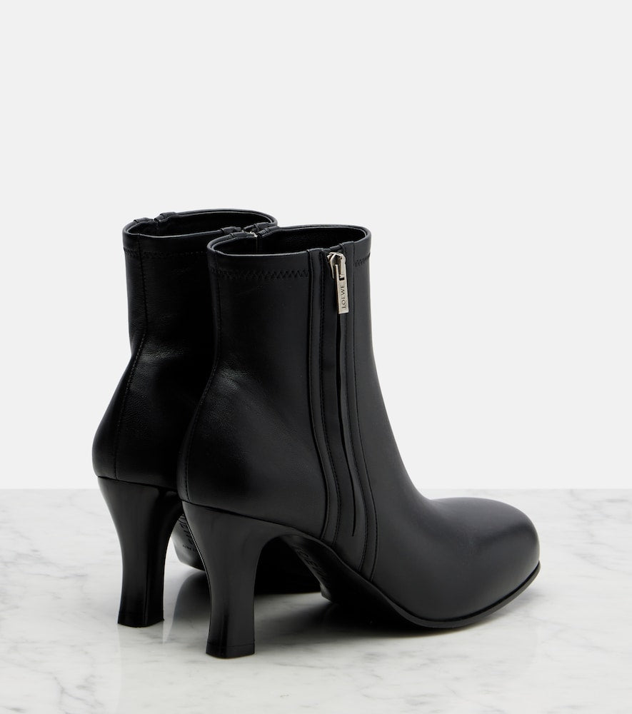 Black Loewe Bobine 90 leather ankle boots - Mid Heel Boots