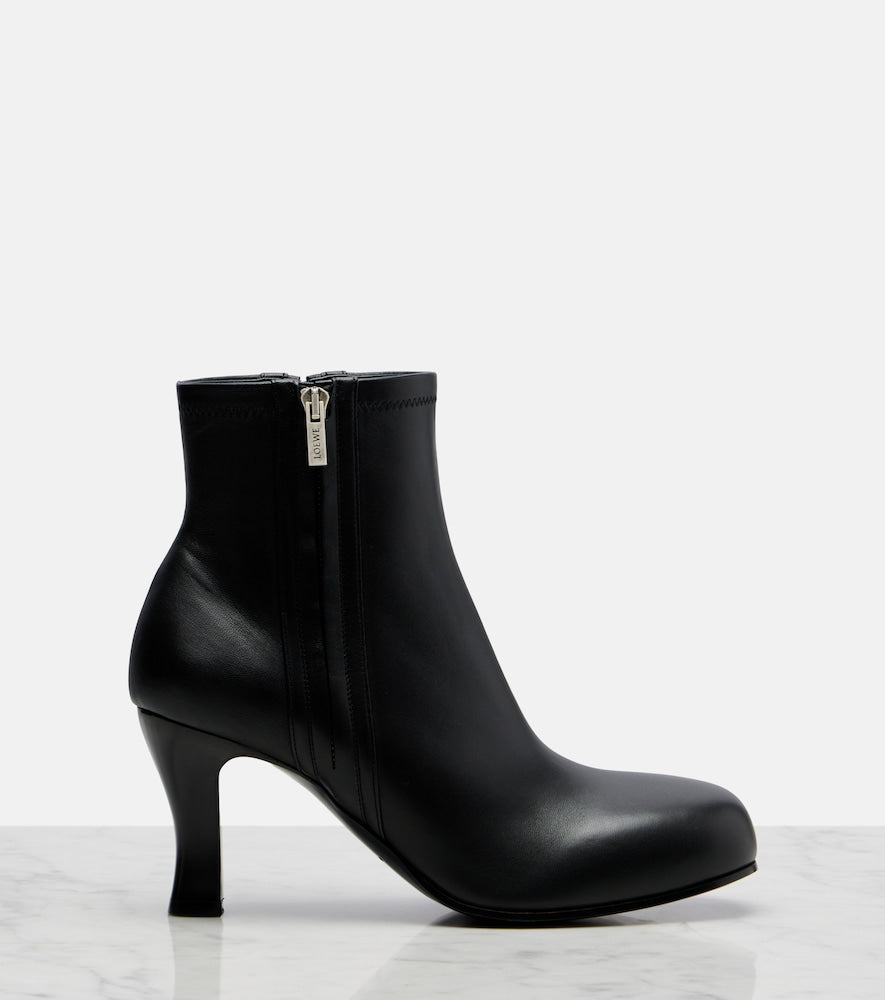 Black Loewe Bobine 90 leather ankle boots - Mid Heel Boots