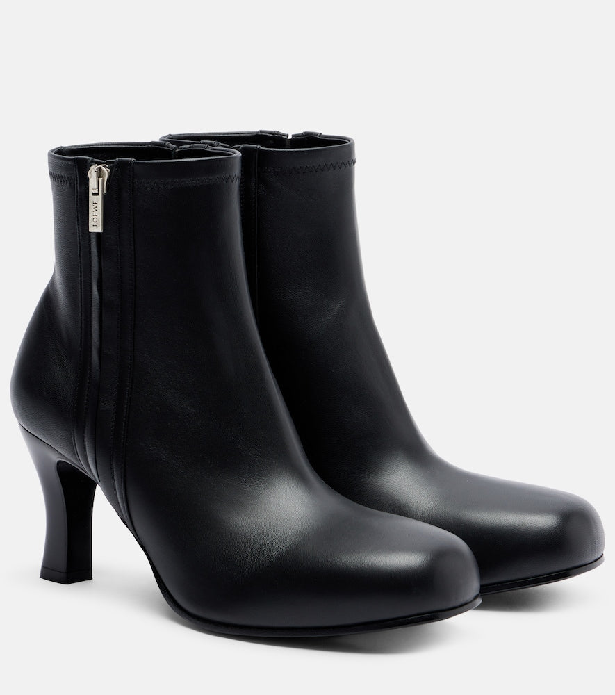 Black Loewe Bobine 90 leather ankle boots - Mid Heel Boots