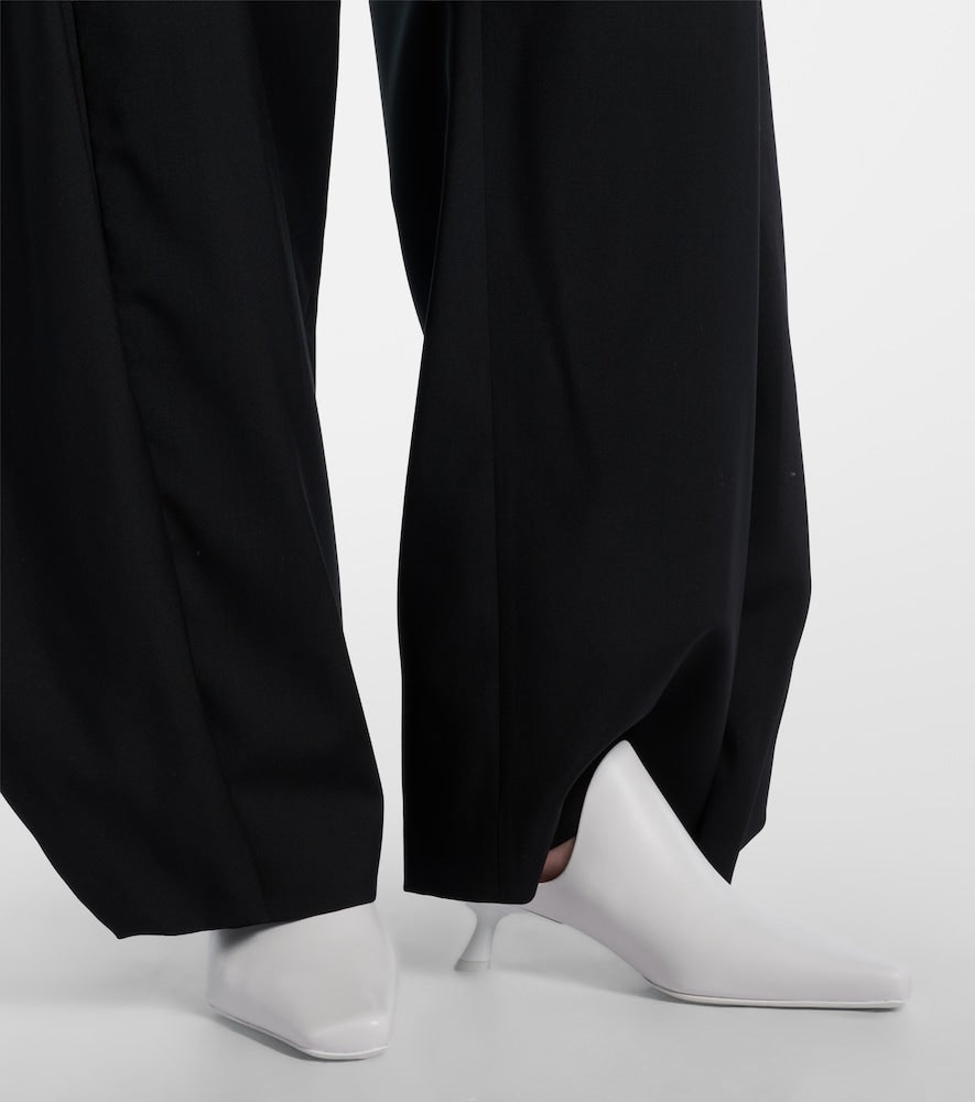 White Loewe Emily leather mules - Mid Heel Pumps