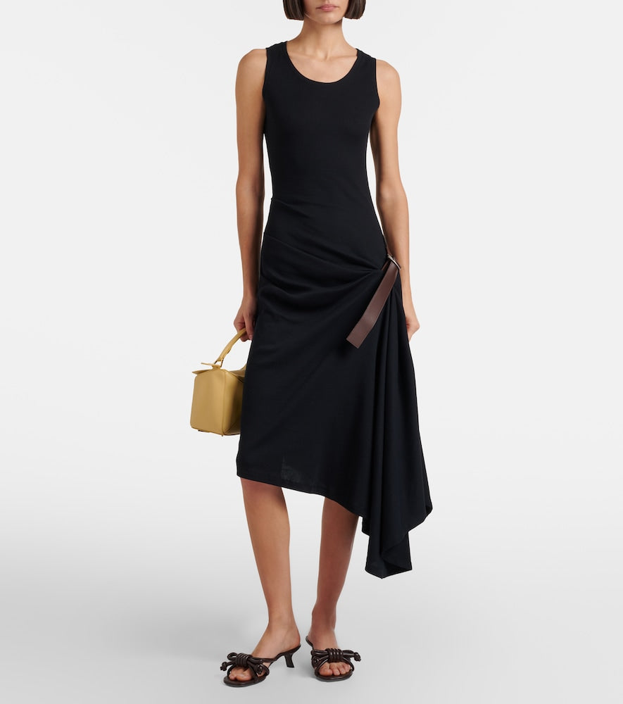 Brown Loewe Flamenco 45 leather mules - Heeled Sandals