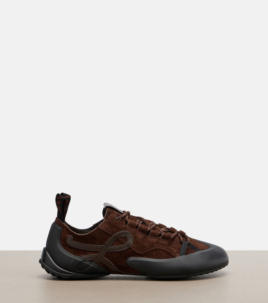 Loewe Grip Anagram suede sneakers (Brown) - Low-Top Sneakers