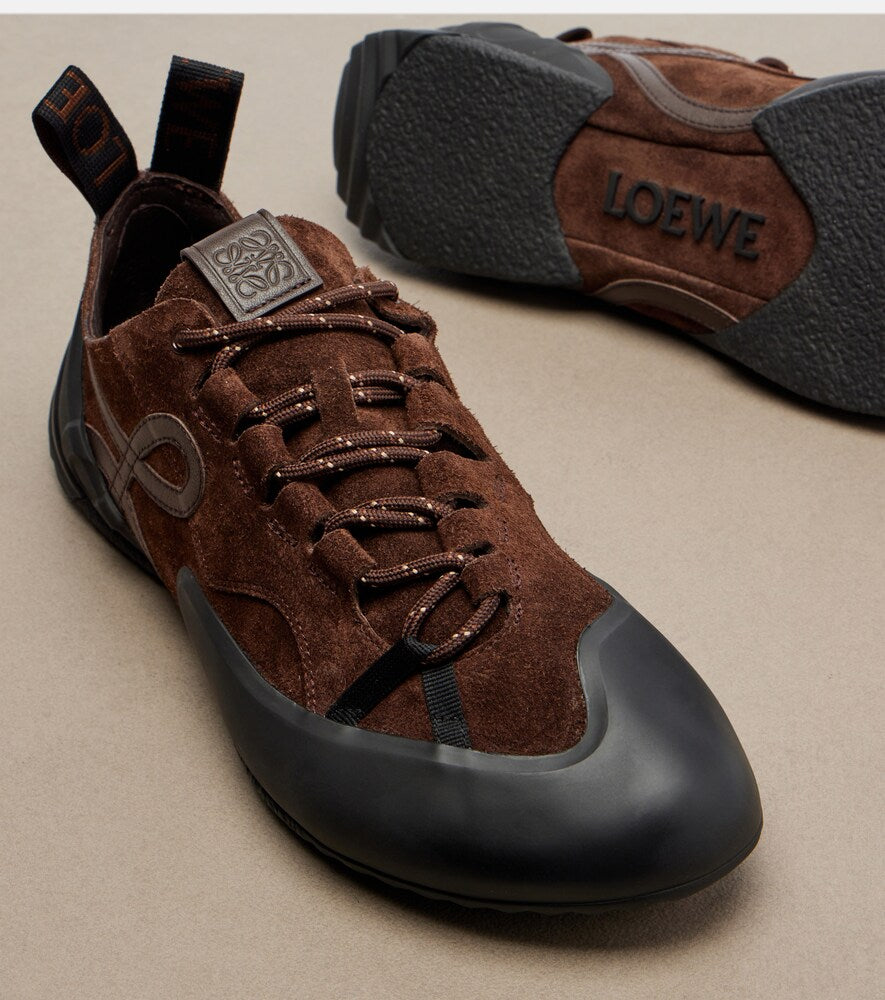 Loewe Grip Anagram suede sneakers (Brown) - Low-Top Sneakers