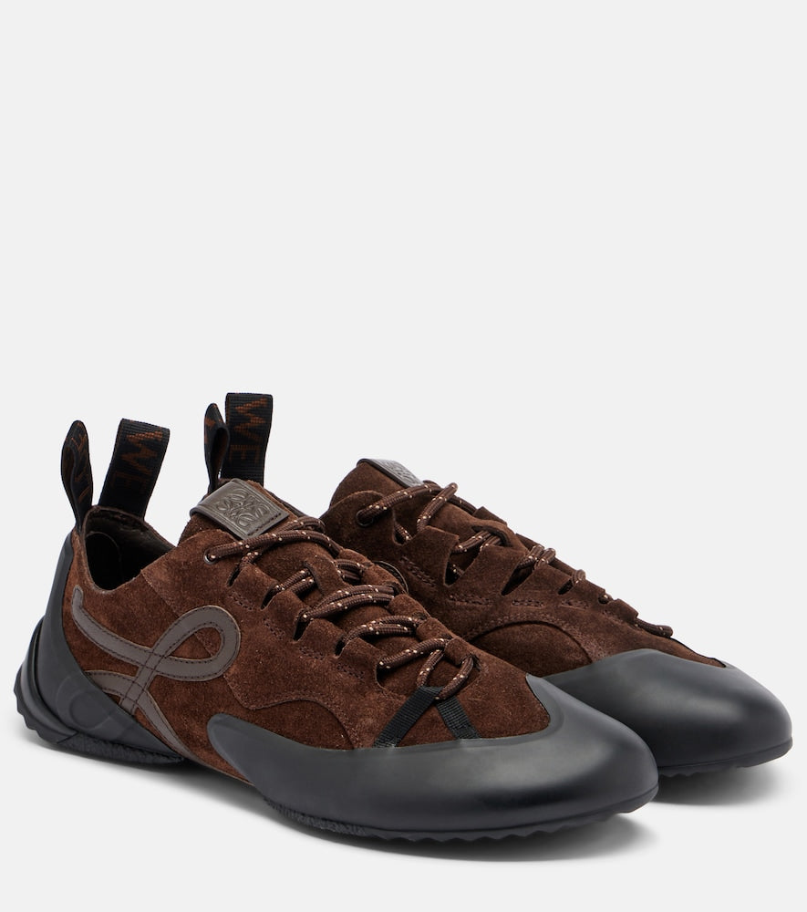 Loewe Grip Anagram suede sneakers (Brown) - Low-Top Sneakers