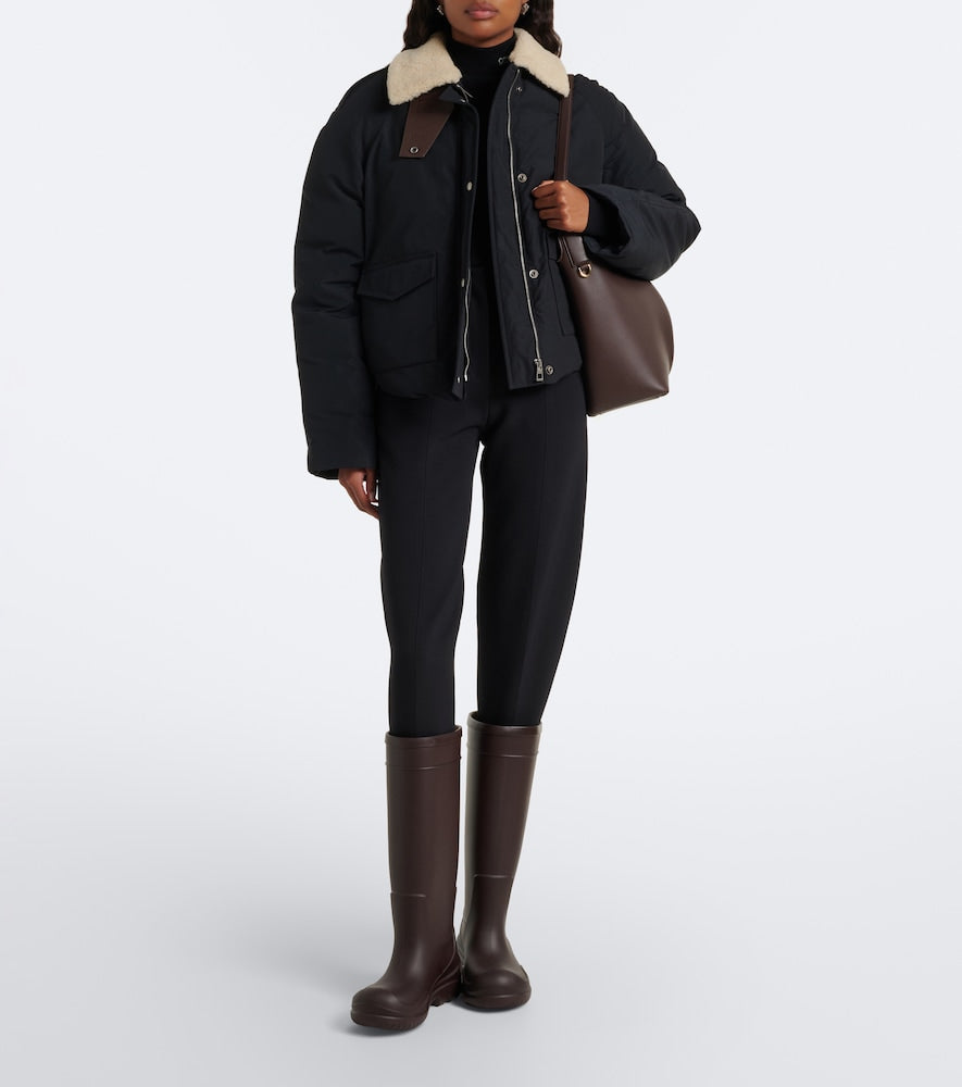 Loewe Logo rain boots - Brown Flat Boots