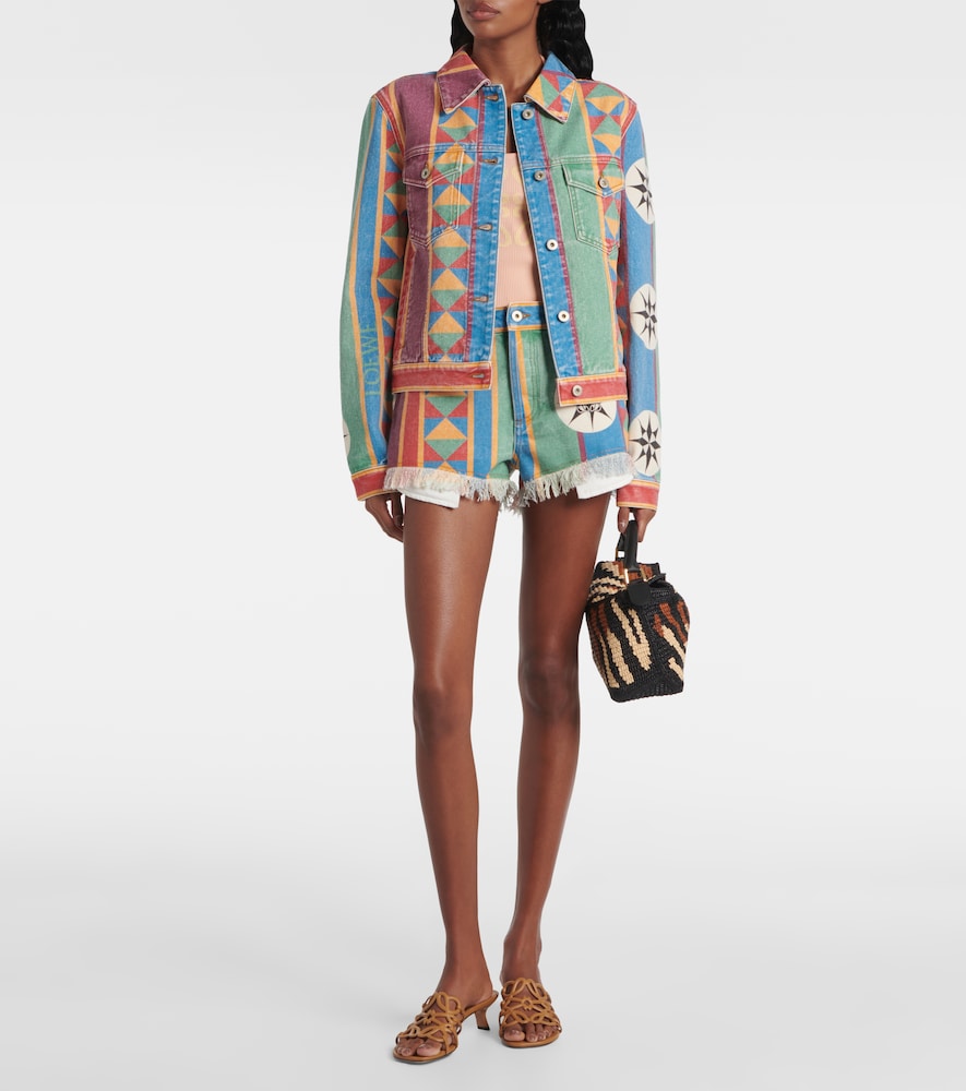Loewe Paula's Ibiza Petal Anagram leather mules in Brown - Heeled Sandals