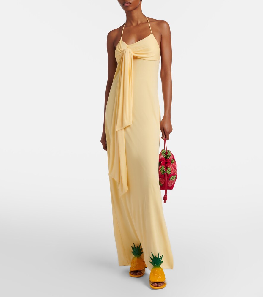 Yellow Loewe Paula's Ibiza Petal PVC mules - Heeled Sandals