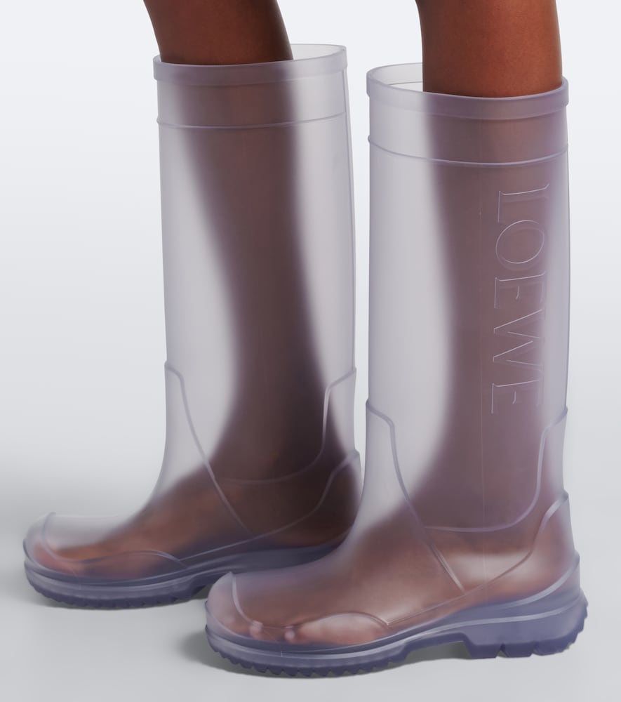 Loewe Storm rain boots in Transparent - Flat Boots