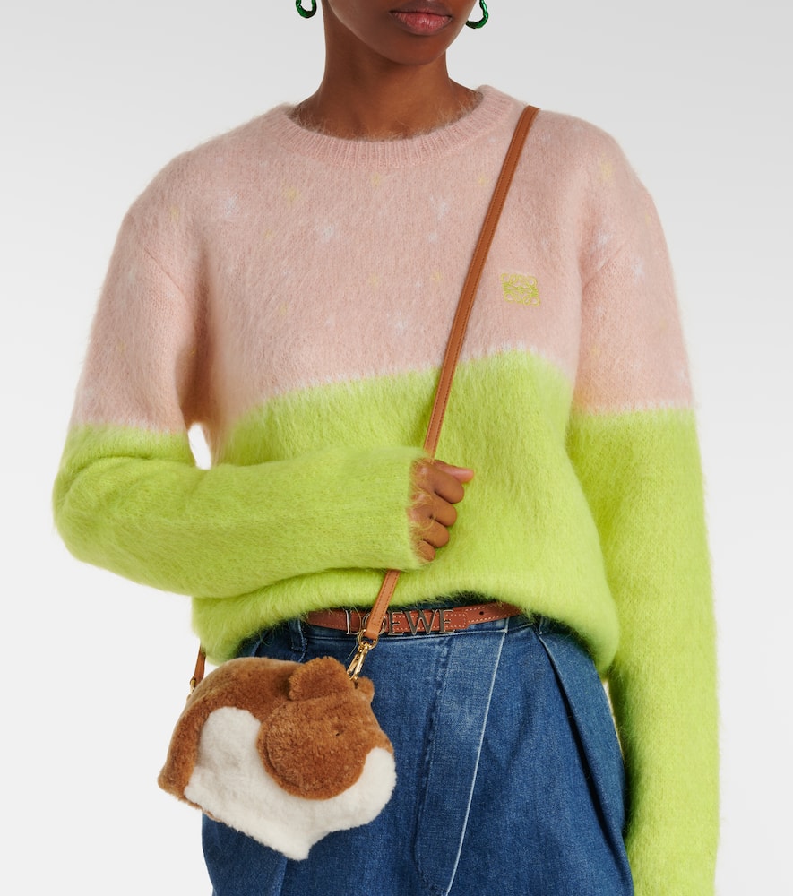 Loewe x Suna Fujita Hamster shearling shoulder bag