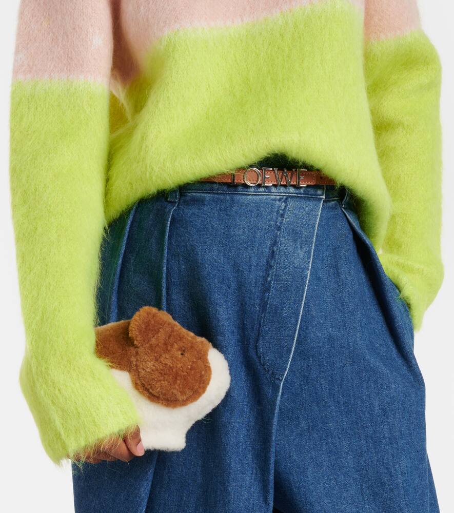 Loewe x Suna Fujita Hamster shearling shoulder bag