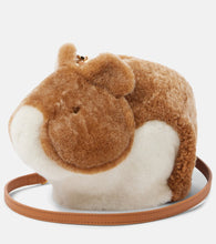 Loewe x Suna Fujita Hamster shearling shoulder bag. Shop Loewe Crossbody Bags for women now.