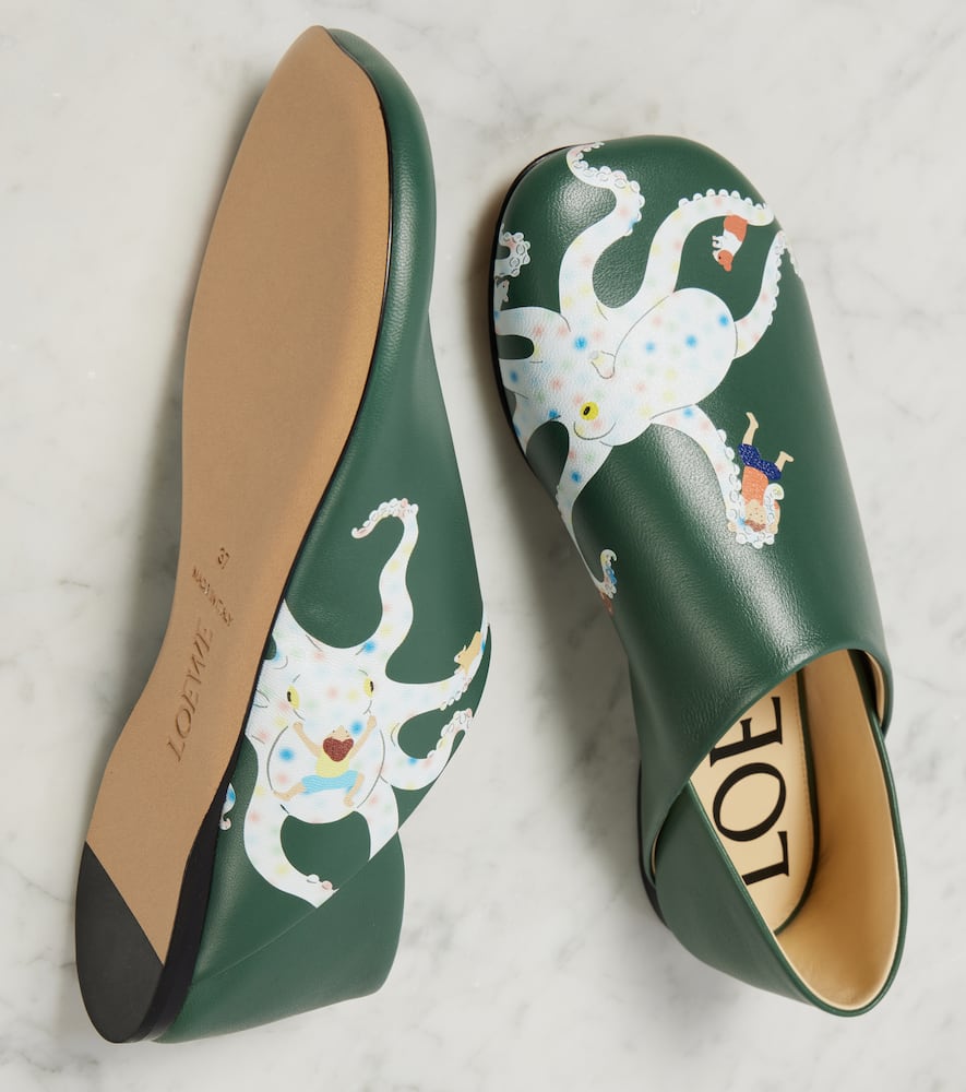Loewe x Suna Fujita Toy leather loafers