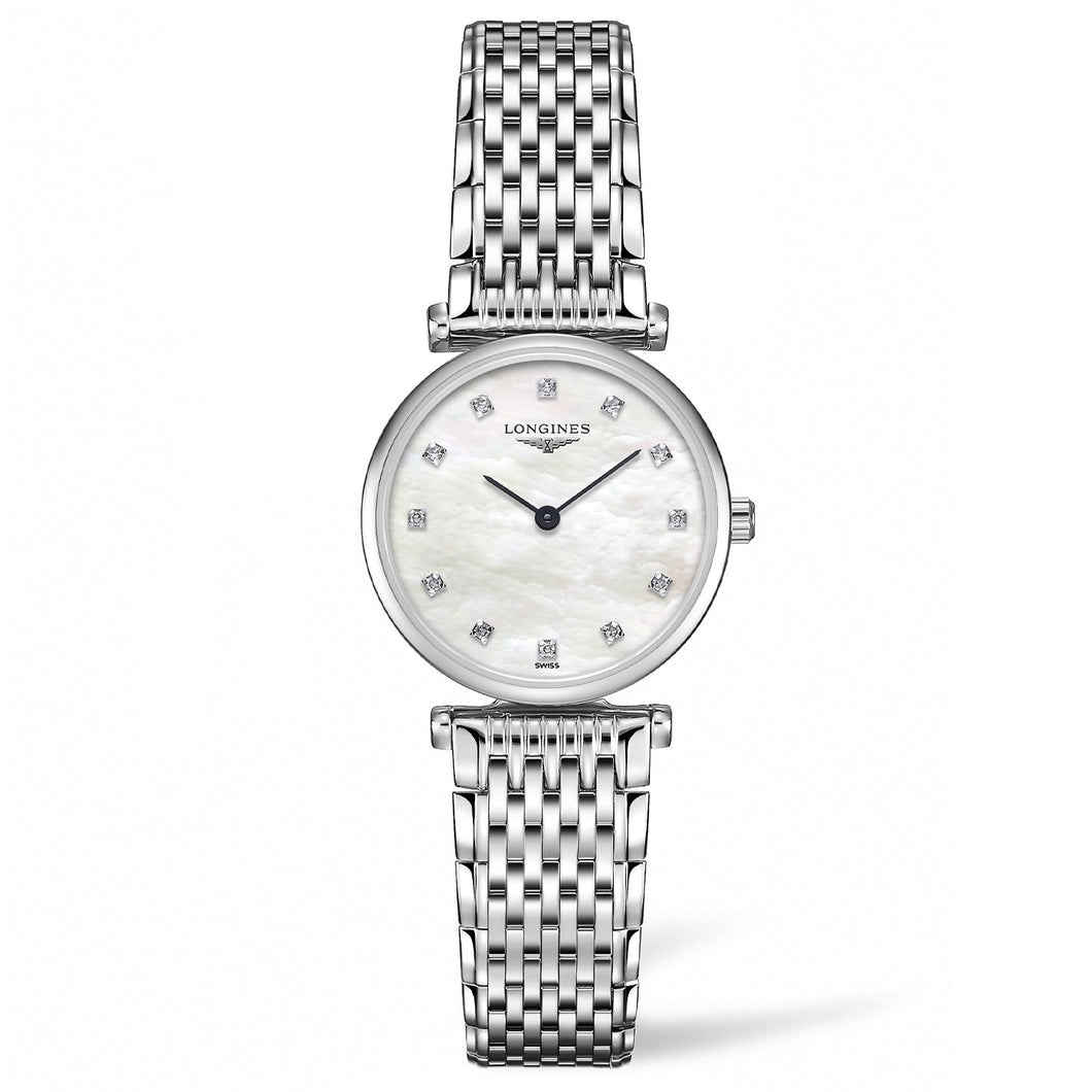 Longines La Grande Classique Diamond Dial and Stainless Steel Bracelet Watch | 24mm | L42094876