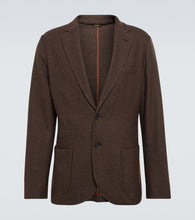 Loro Piana 2B cashmere and silk piqu√É¬© blazer