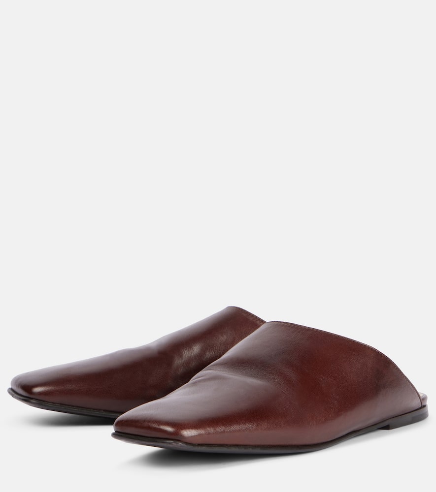 Loro Piana Alba leather mules