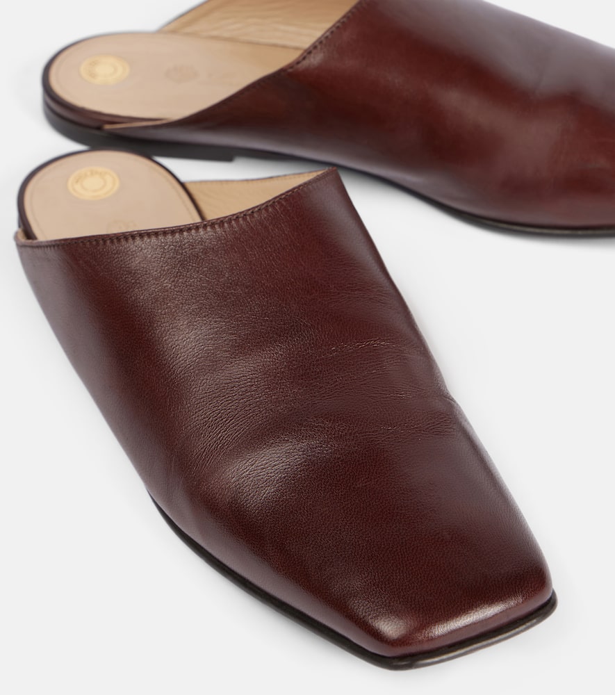 Loro Piana Alba leather mules