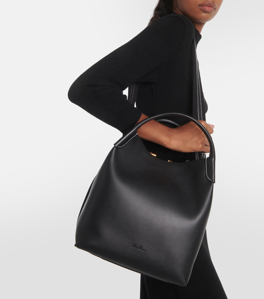 Loro Piana Bale Large leather tote bag