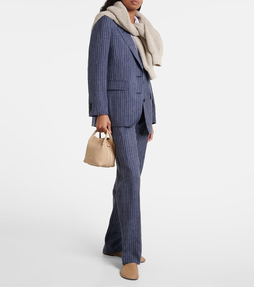 Loro Piana Bale Micro leather tote bag