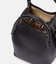 Loro Piana Bale Small leather bucket bag