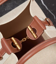 Loro Piana Bale Small leather-trimmed canvas tote bag