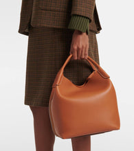 Loro Piana Bale leather shoulder bag