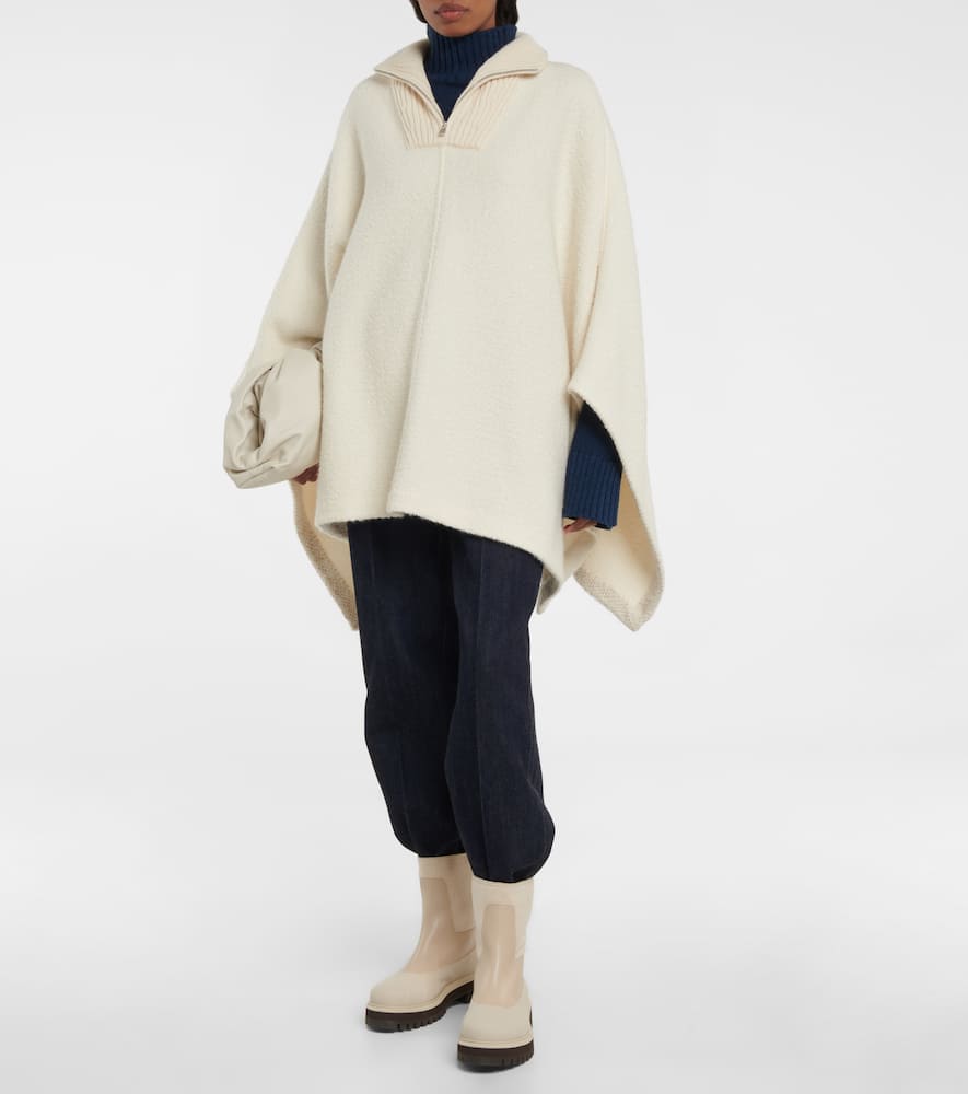 Loro Piana Britney cashmere and silk poncho