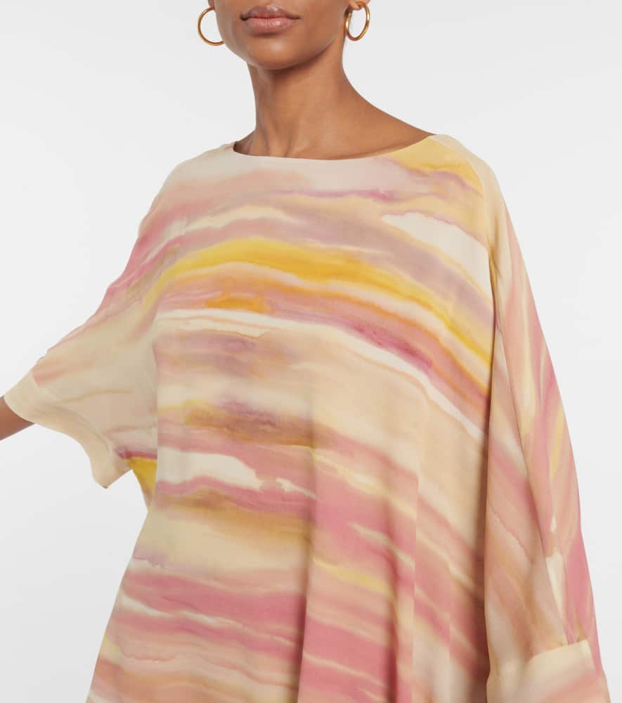 Loro Piana Cillia printed silk georgette kaftan