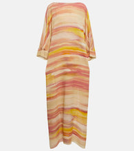 Loro Piana Cillia printed silk georgette kaftan