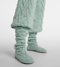 Loro Piana Cocooning cable-knit sock boots