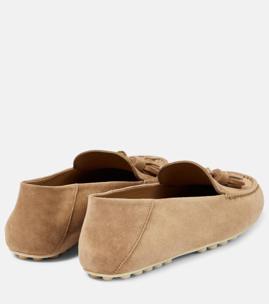 Loro Piana Dot Sole suede moccasins